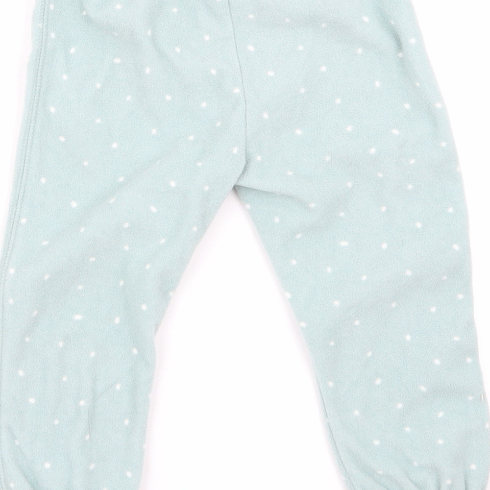 H&M Girls Green Polka Dot  Babydoll Pyjama Pants Size 12-18 Months