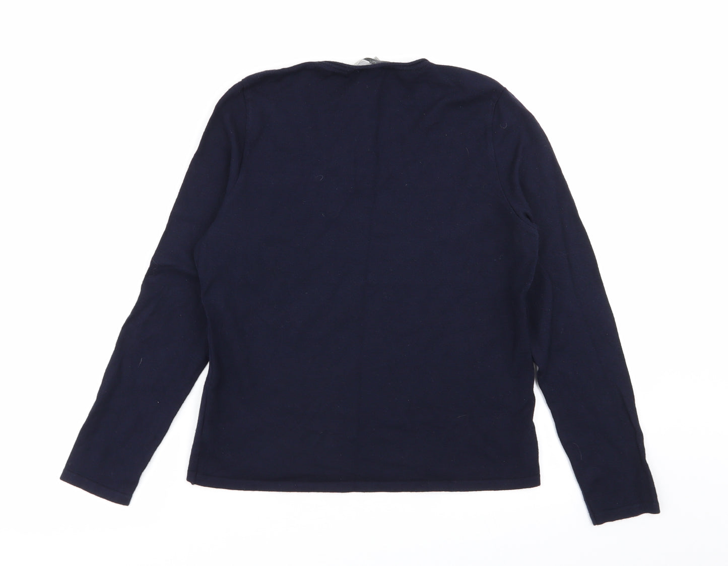 rosies Womens Blue   Basic T-Shirt Size 14