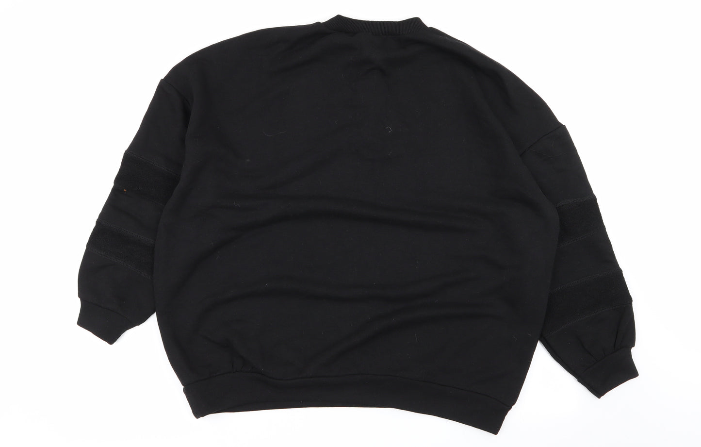 stuffle Womens Black Floral  Pullover Jumper Size 10