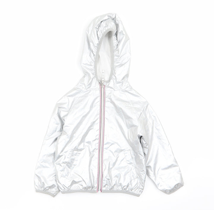NEXT Girls Silver Jacket Coat Size 3 Years