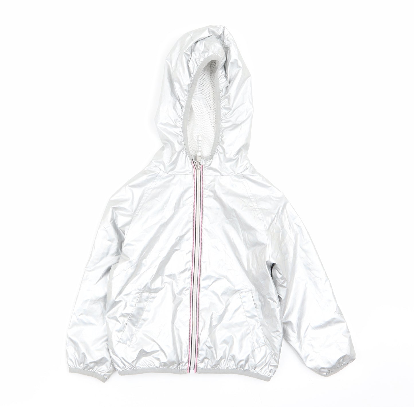 NEXT Girls Silver   Jacket Coat Size 3 Years