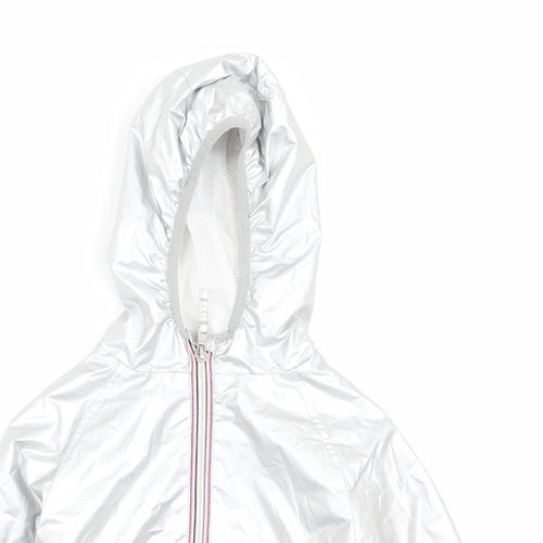 NEXT Girls Silver   Jacket Coat Size 3 Years