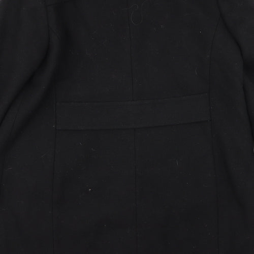 Per Una Womens Black   Overcoat Coat Size 14