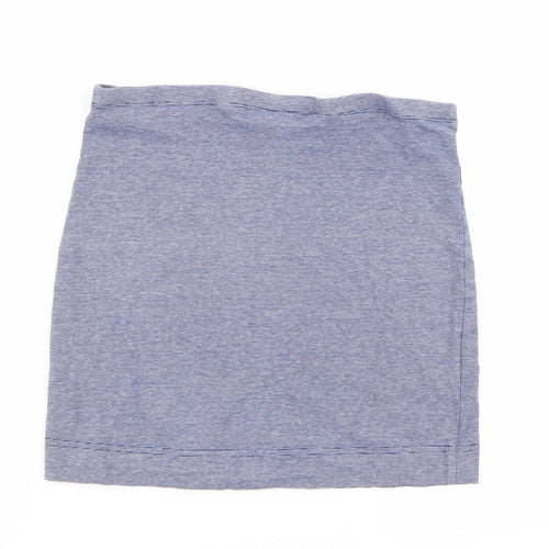 H&M Womens Blue Striped  Basic Tank Size 6