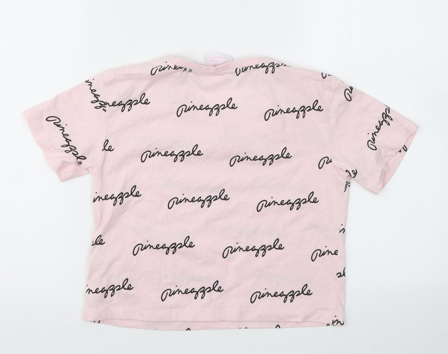 PRIMARK  Girls Pink Geometric  Basic T-Shirt Size 9-10 Years