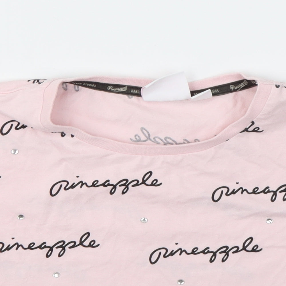 PRIMARK  Girls Pink Geometric  Basic T-Shirt Size 9-10 Years
