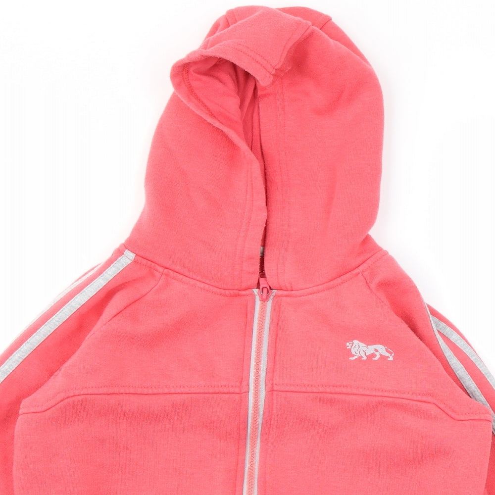 Lonsdale Girls Pink   Full Zip Jumper Size 9-10 Years