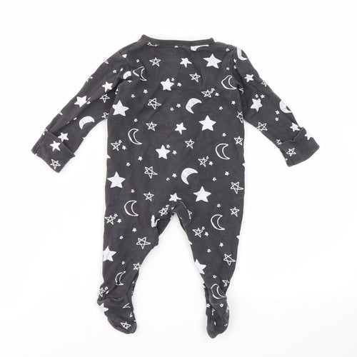 George Baby Grey Argyle/Diamond  Babygrow One-Piece Size 0-3 Months