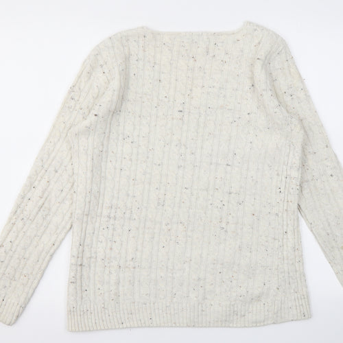 PULSE  Womens Ivory   Pullover Jumper Size S