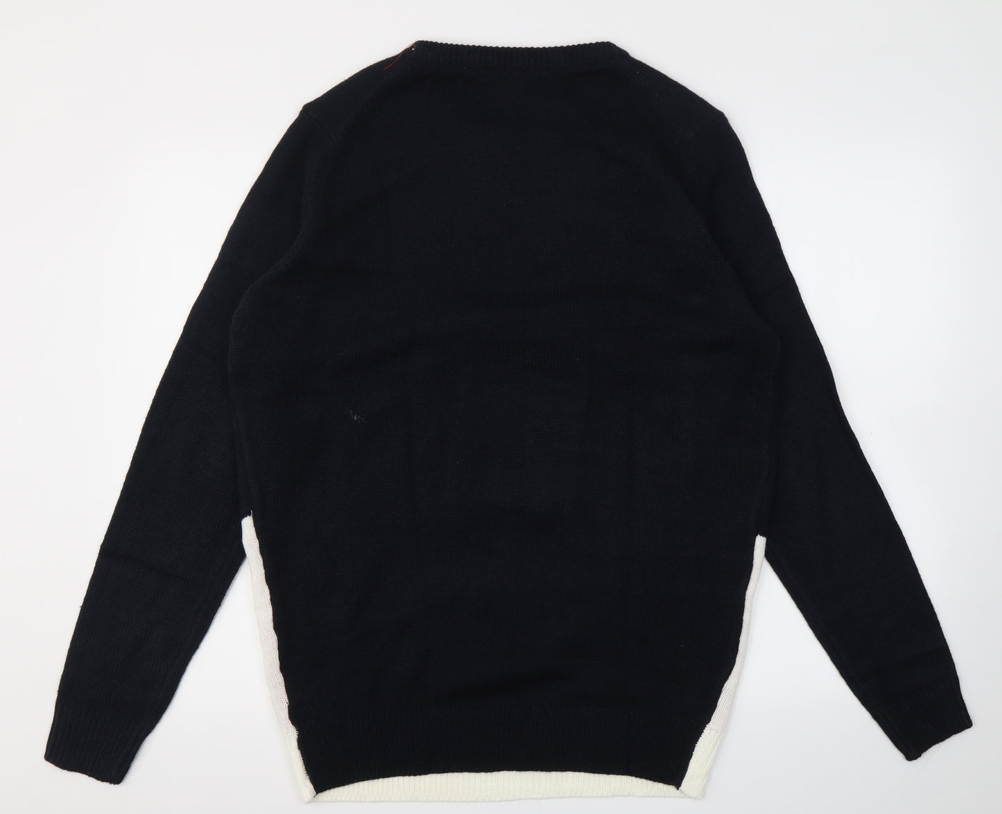 Livergy Mens Blue Geometric  Pullover Sweatshirt Size L