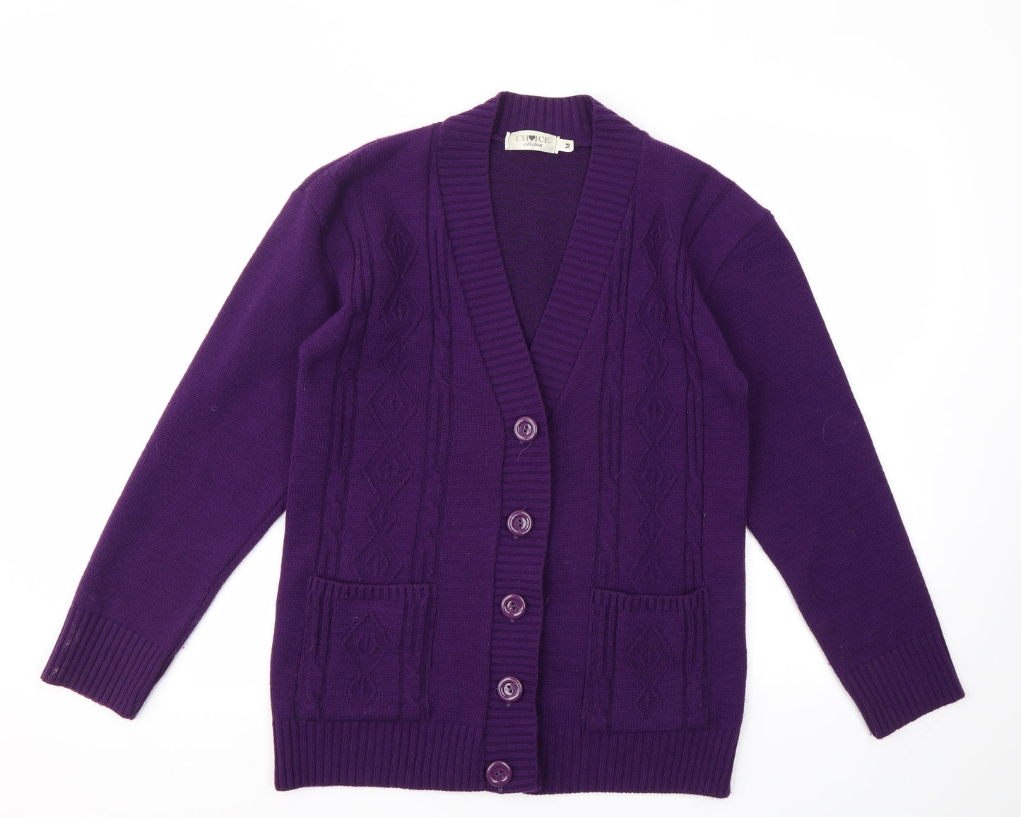 CHOICE  Womens Purple   Cardigan Jumper Size M