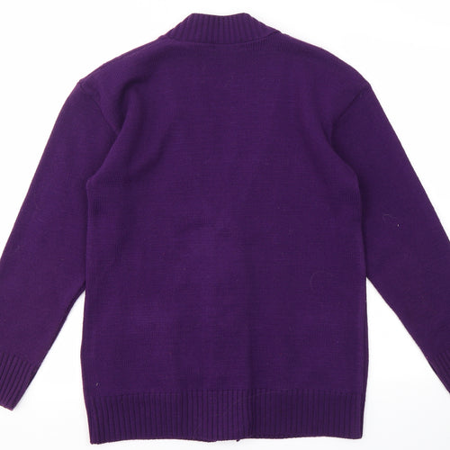 CHOICE  Womens Purple   Cardigan Jumper Size M