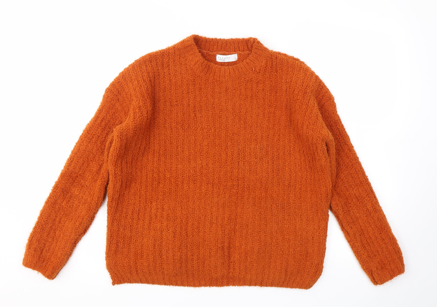 Papaya Womens Orange   Pullover Jumper Size S