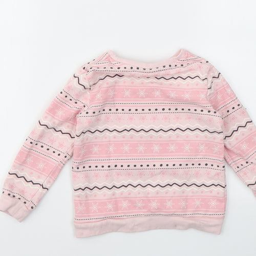SO CUTE  Girls Pink Geometric  Basic T-Shirt Size 24 Months
