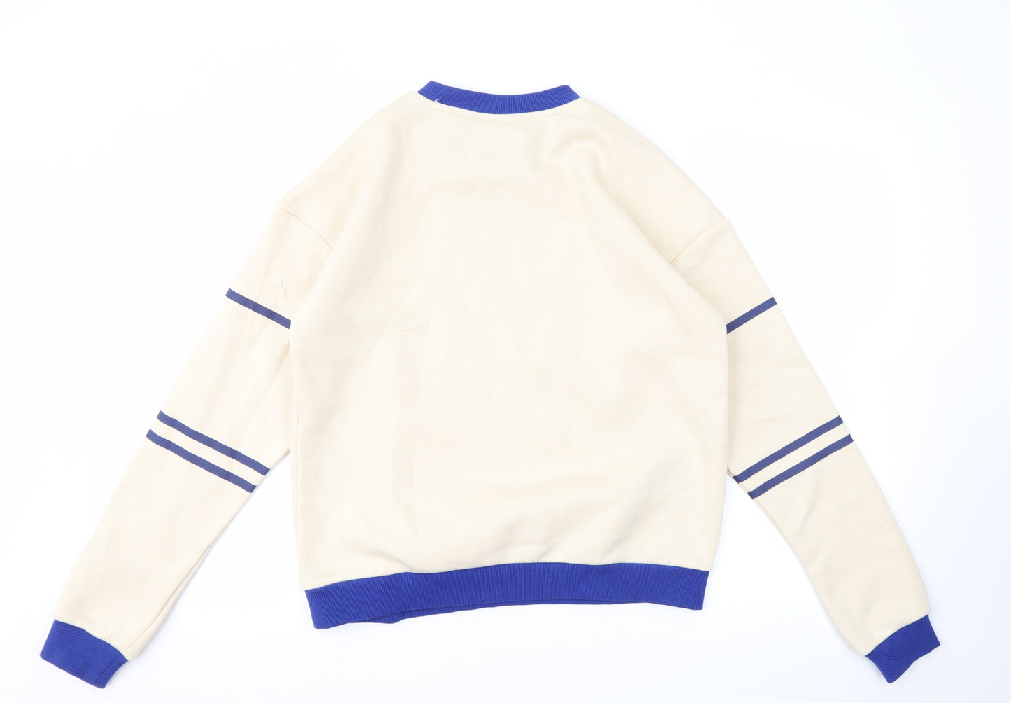 FILA  Womens Ivory Geometric  Pullover Jumper Size S