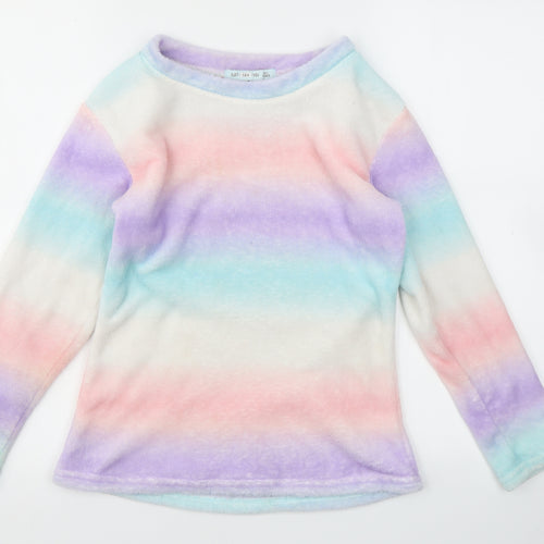 JUST LIKE YOU  Girls Multicoloured Striped  Top Pyjama Top Size 10-11 Years