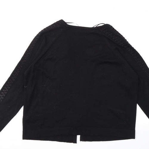 M&S Womens Black   Cardigan Jumper Size 18