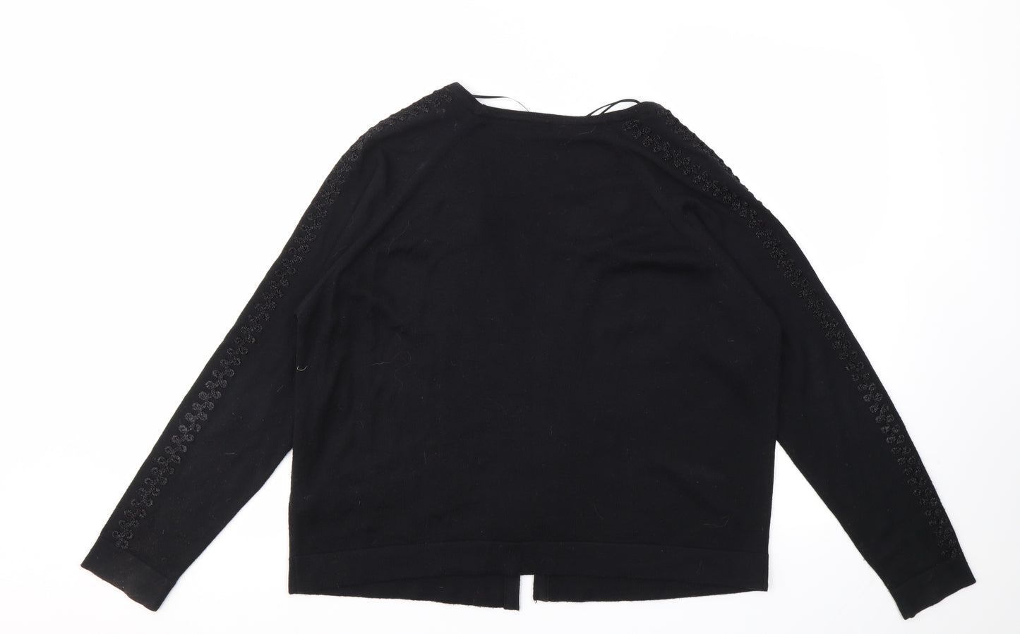 M&S Womens Black   Cardigan Jumper Size 18