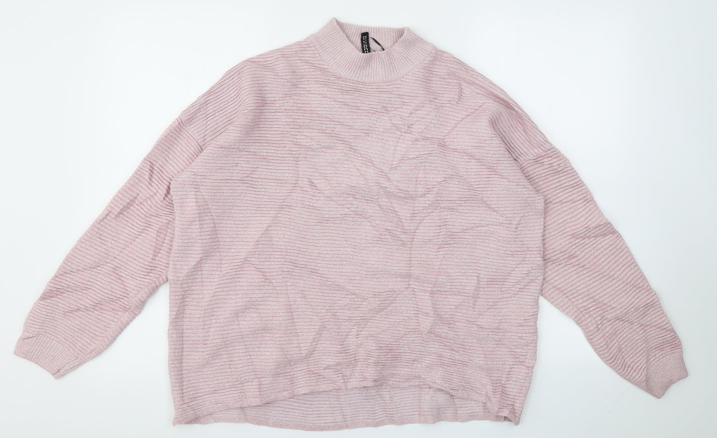 H&M Womens Pink   Pullover Jumper Size M