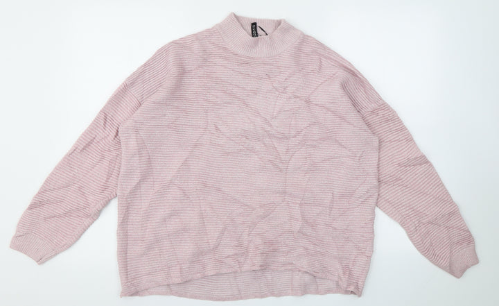 H&M Womens Pink   Pullover Jumper Size M