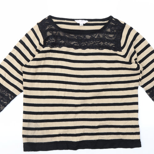 JULIPA  Womens Multicoloured Striped  Pullover Jumper Size 12