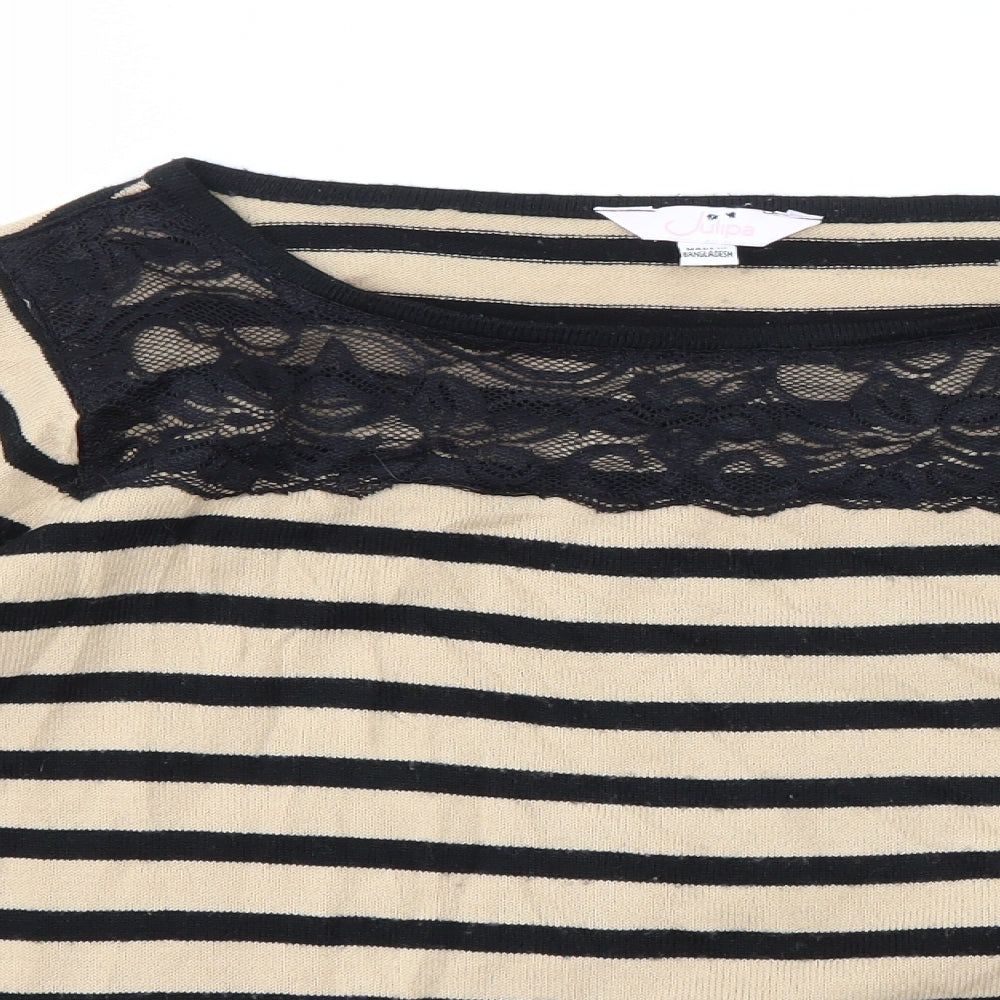 JULIPA  Womens Multicoloured Striped  Pullover Jumper Size 12