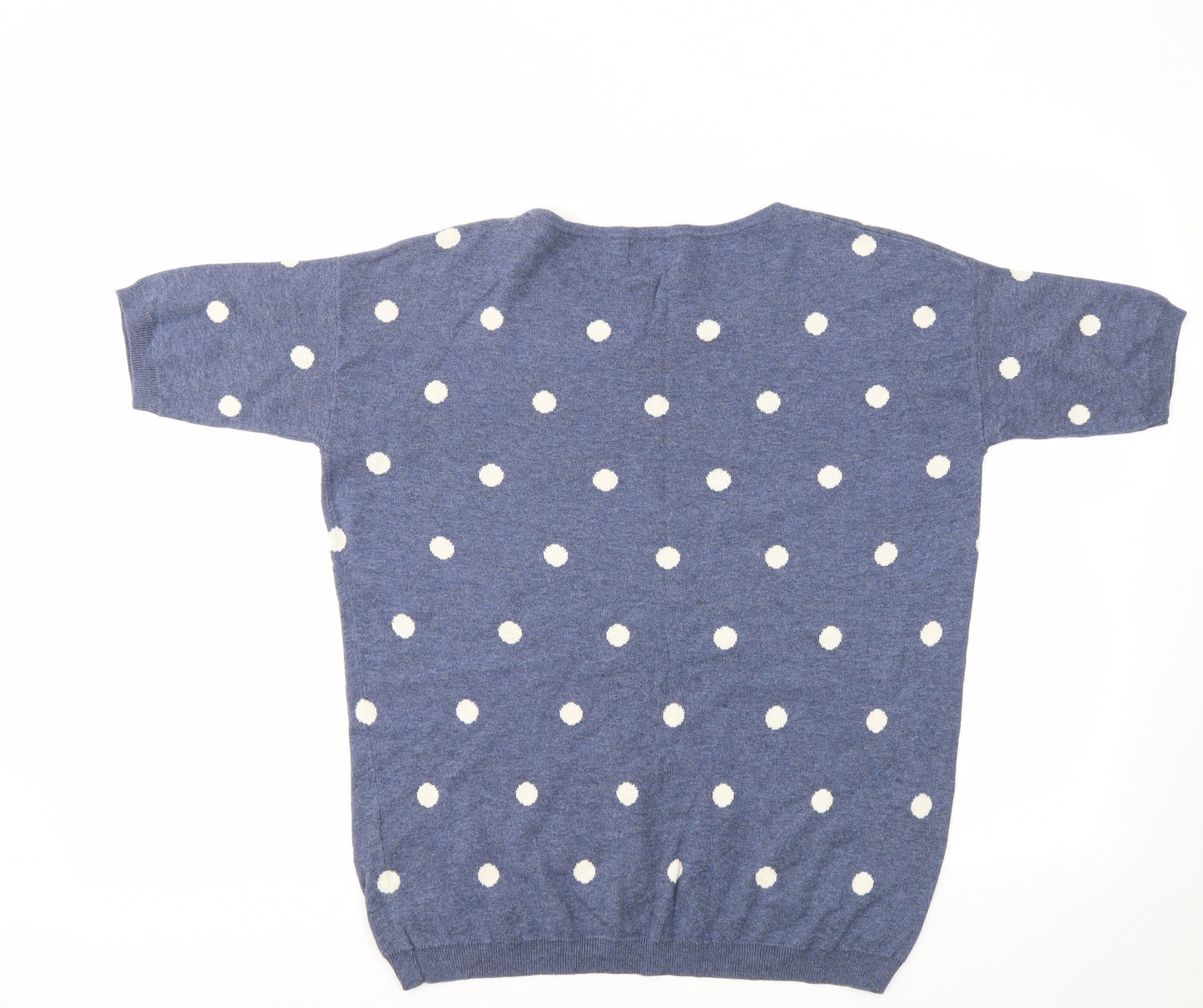NEXT Womens Blue Polka Dot  Basic T-Shirt Size XS