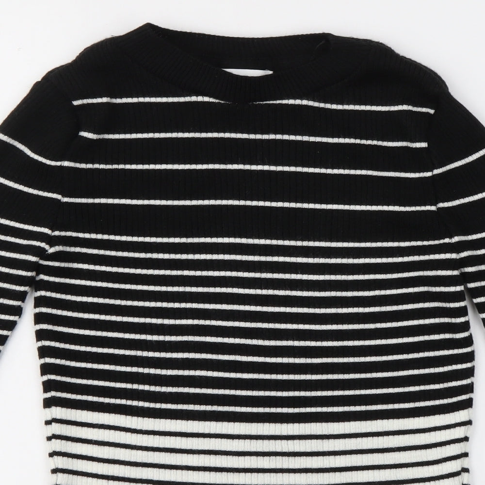 Topshop Womens Multicoloured Striped  Pullover Jumper Size M