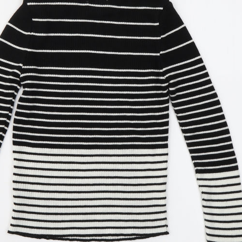 Topshop Womens Multicoloured Striped  Pullover Jumper Size M