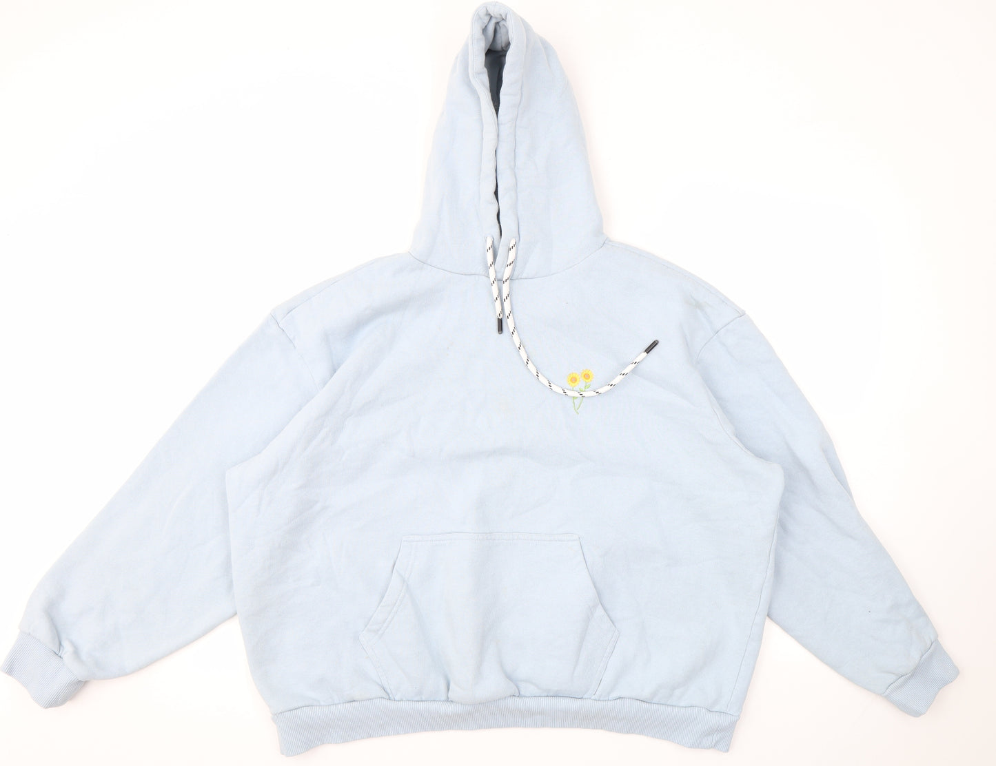 Boohoo Womens Blue   Pullover Hoodie Size L