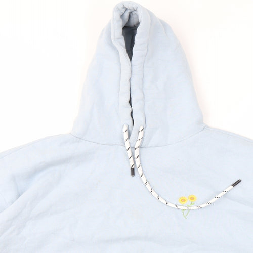 Boohoo Womens Blue   Pullover Hoodie Size L