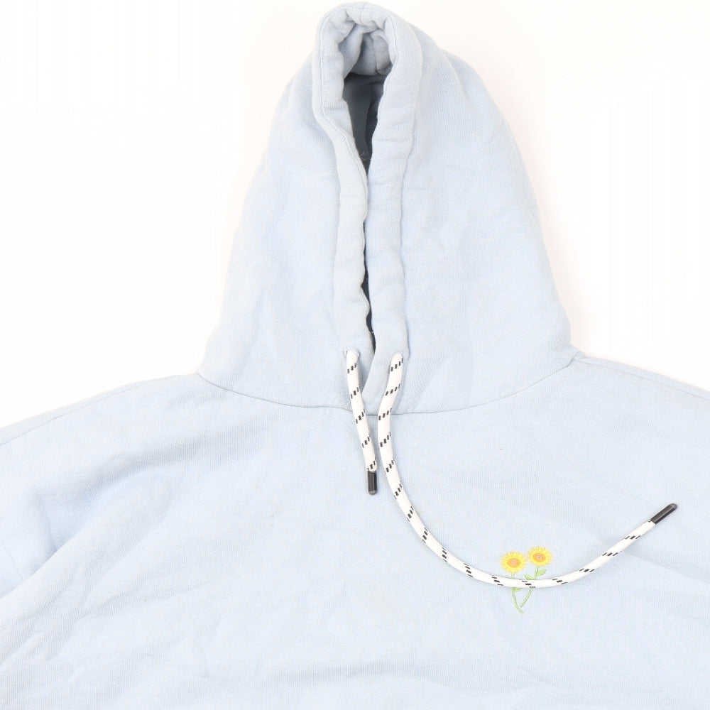 Boohoo Womens Blue   Pullover Hoodie Size L