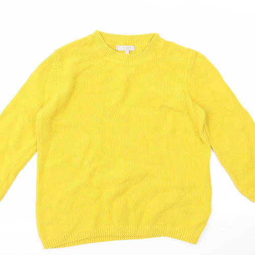 HOBBS  Womens Yellow   Pullover Jumper Size L