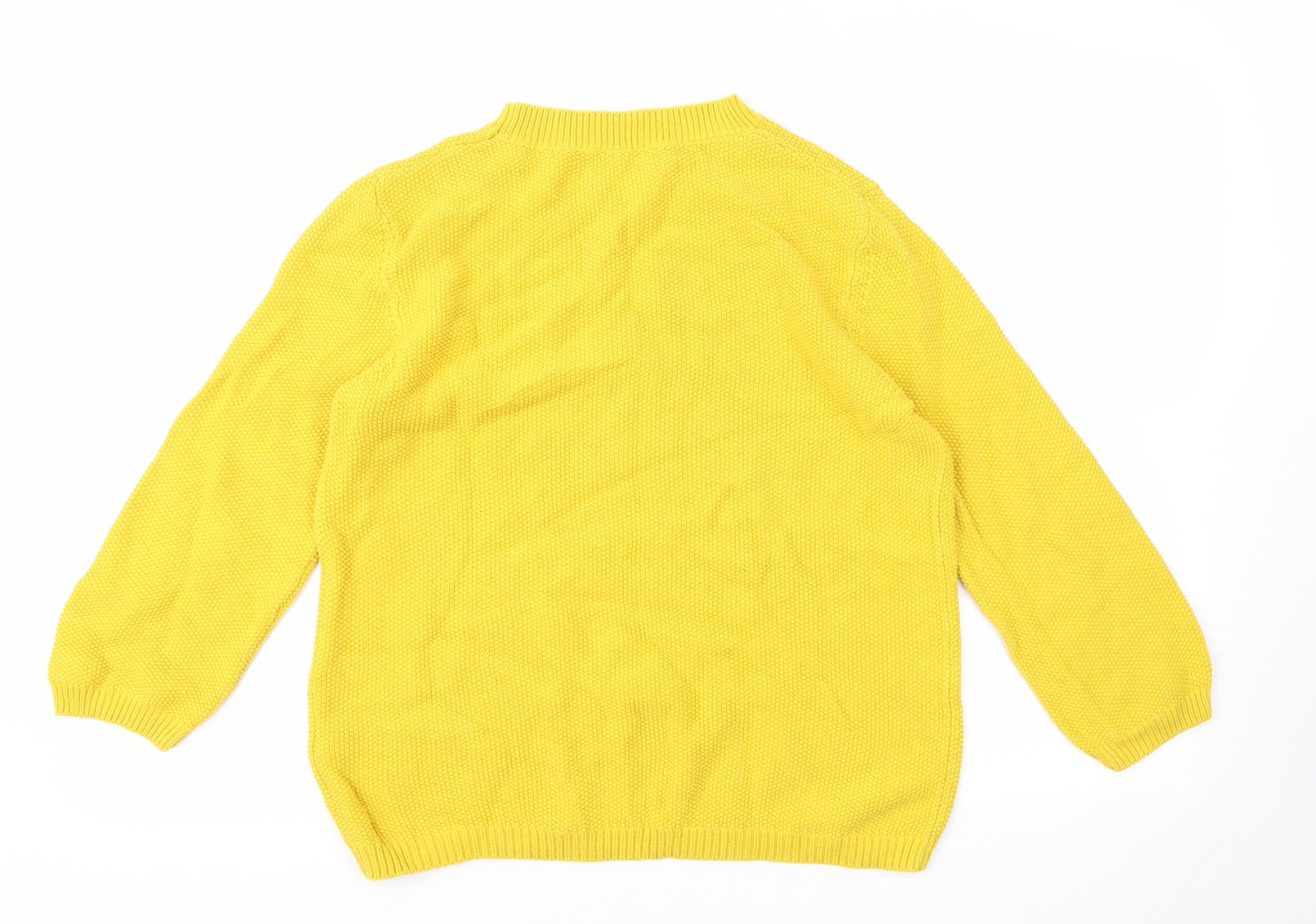 HOBBS  Womens Yellow   Pullover Jumper Size L