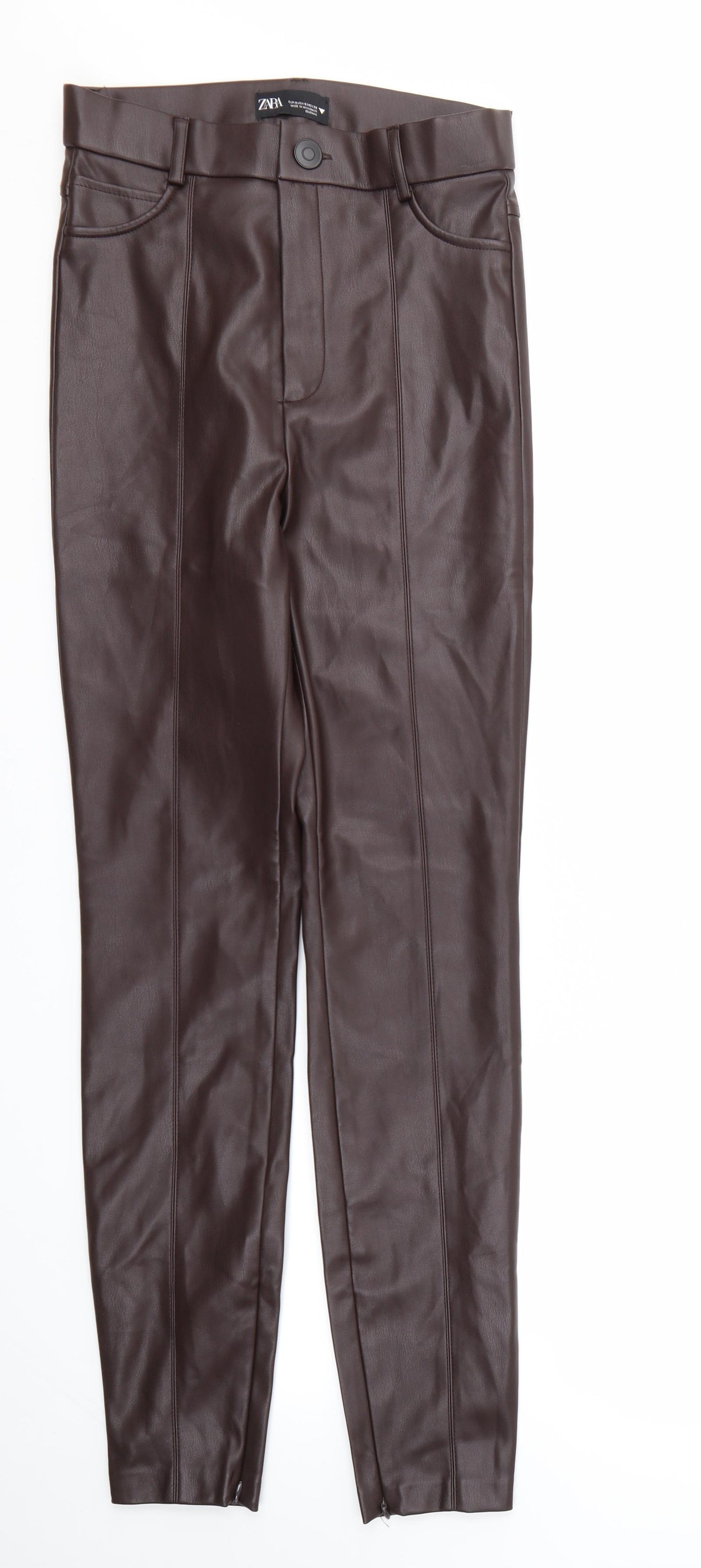 Zara Womens Brown   Trousers  Size S L30 in