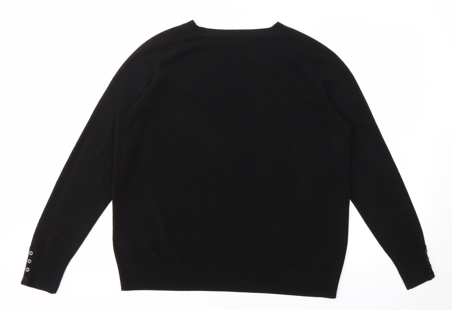 M&S Womens Black   Pullover Jumper Size 20