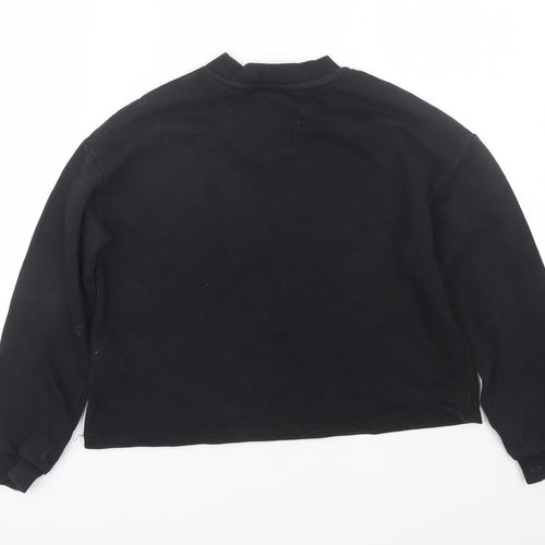 River Island Girls Black   Pullover Sweatshirt Size 9-10 Years