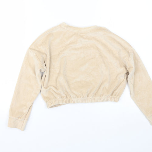 George Girls Gold  Velour Cami Pyjama Top Size 6-7 Years  - Christmas