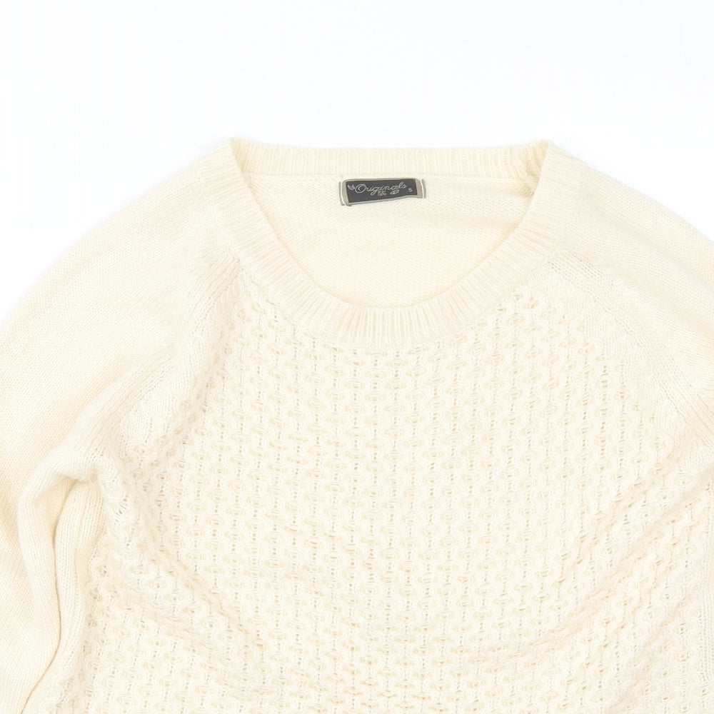 Originals Womens Beige   Pullover Jumper Size S