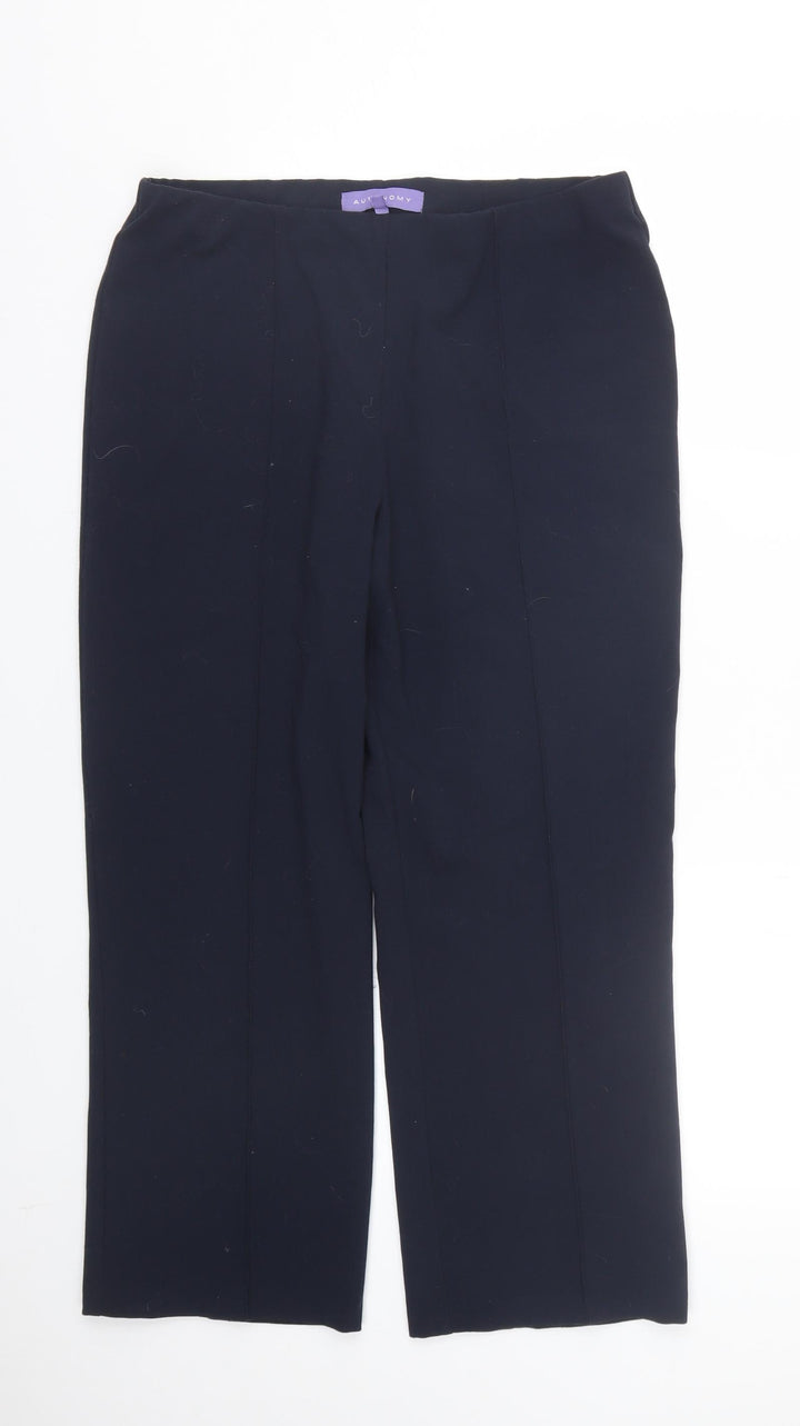 Autonomy Womens Blue Trousers Size 12 L23 in