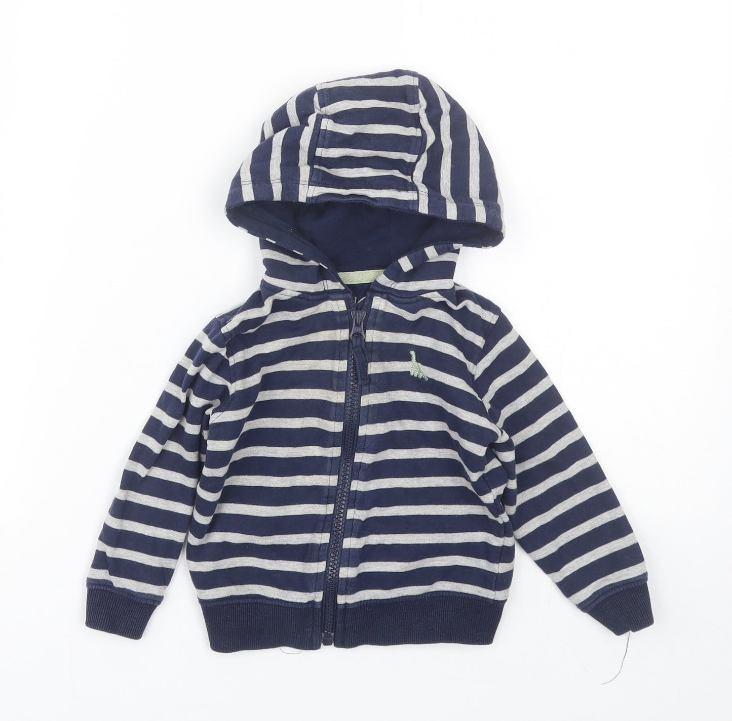 Lullaby Baby Blue Striped  Full Zip Jumper Size 9-12 Months