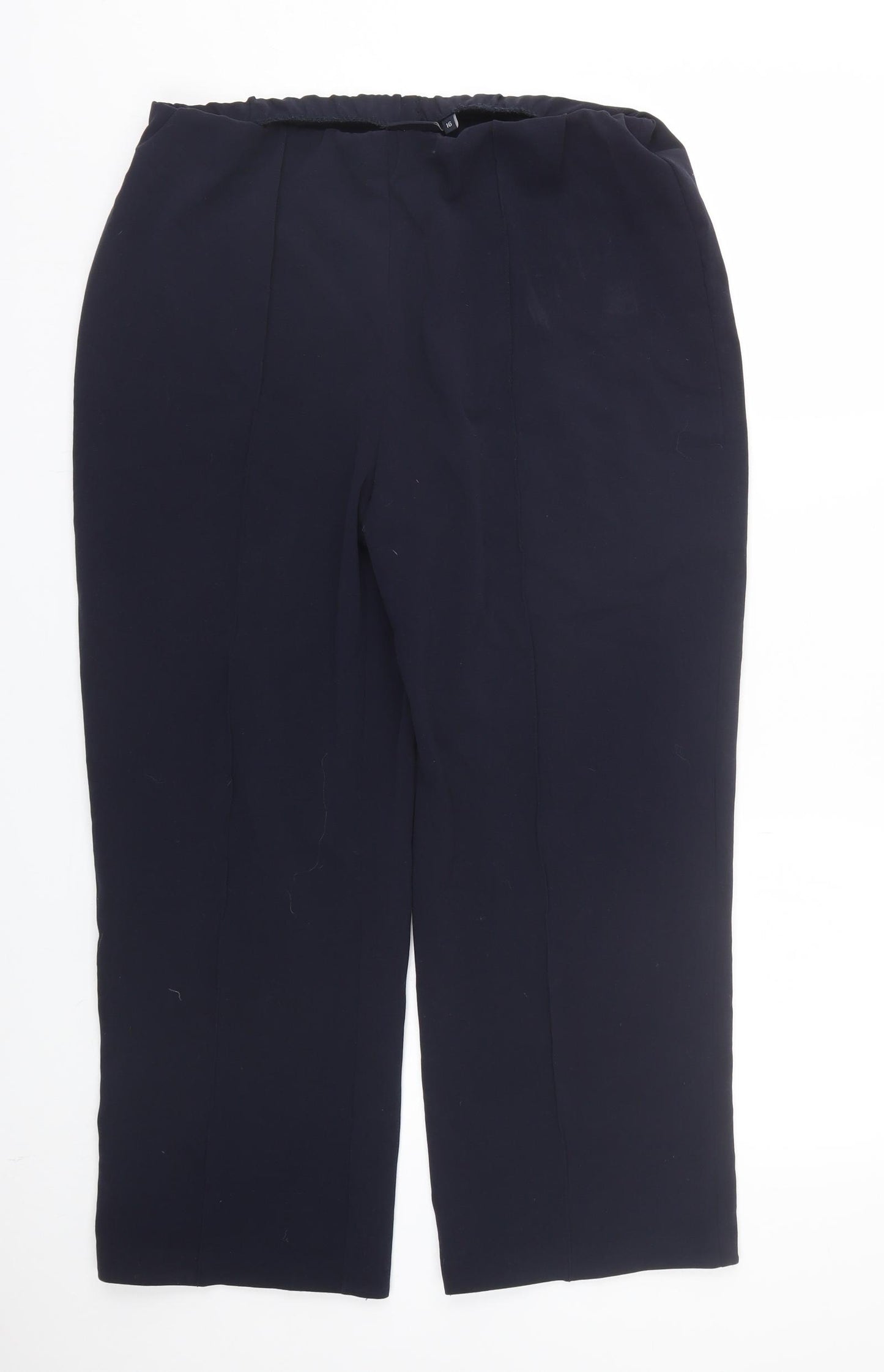 Isle Womens Blue   Capri Trousers Size 16 L24 in