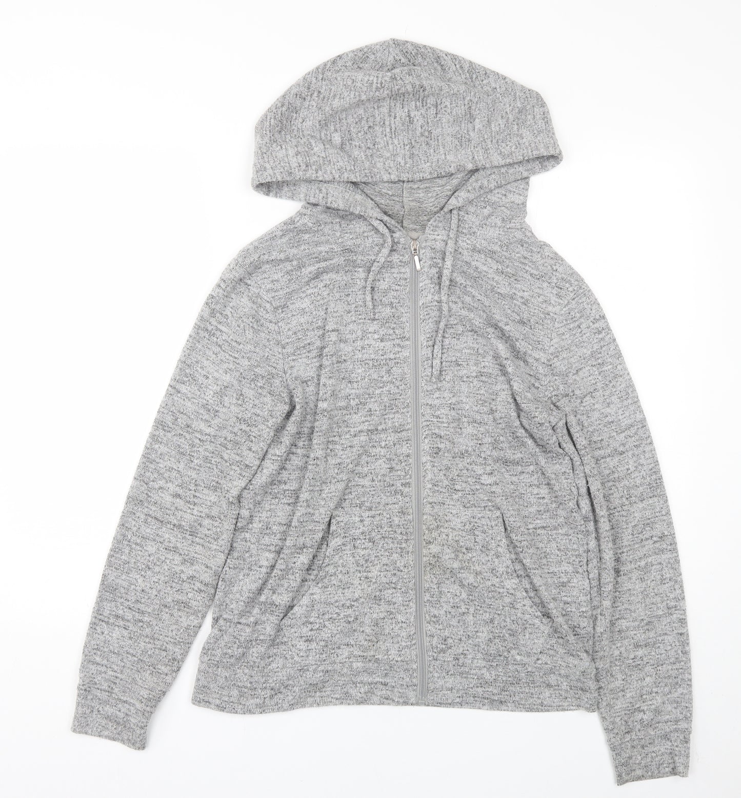 Peacocks Womens Grey   Full Zip Hoodie Size 12