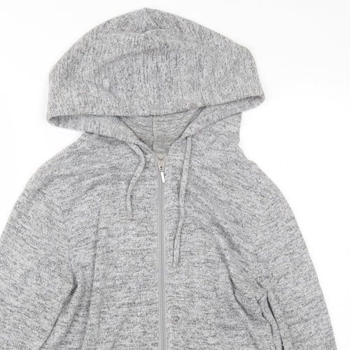 Peacocks Womens Grey   Full Zip Hoodie Size 12