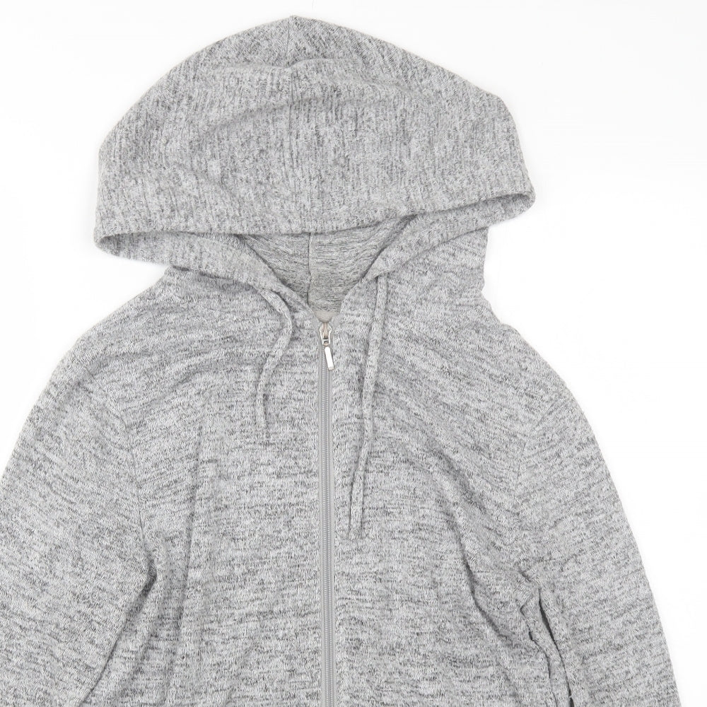 Peacocks Womens Grey   Full Zip Hoodie Size 12
