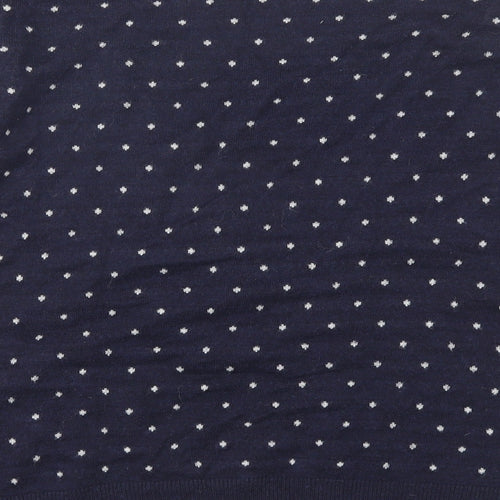 H&M Womens Blue Polka Dot  Pullover Jumper Size M