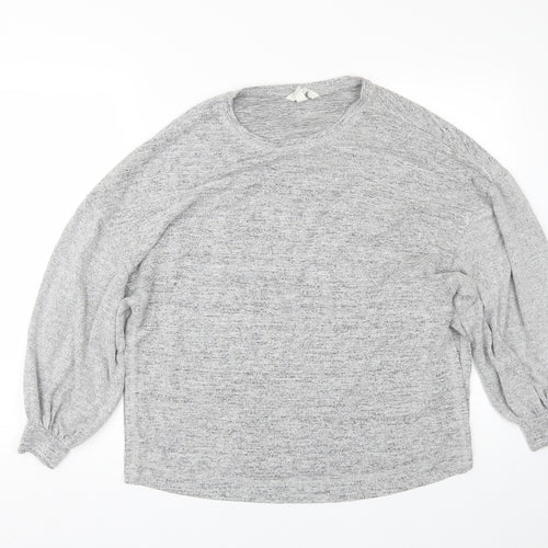 H&M Womens Grey   Pullover Jumper Size M