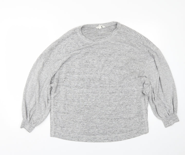 H&M Womens Grey   Pullover Jumper Size M