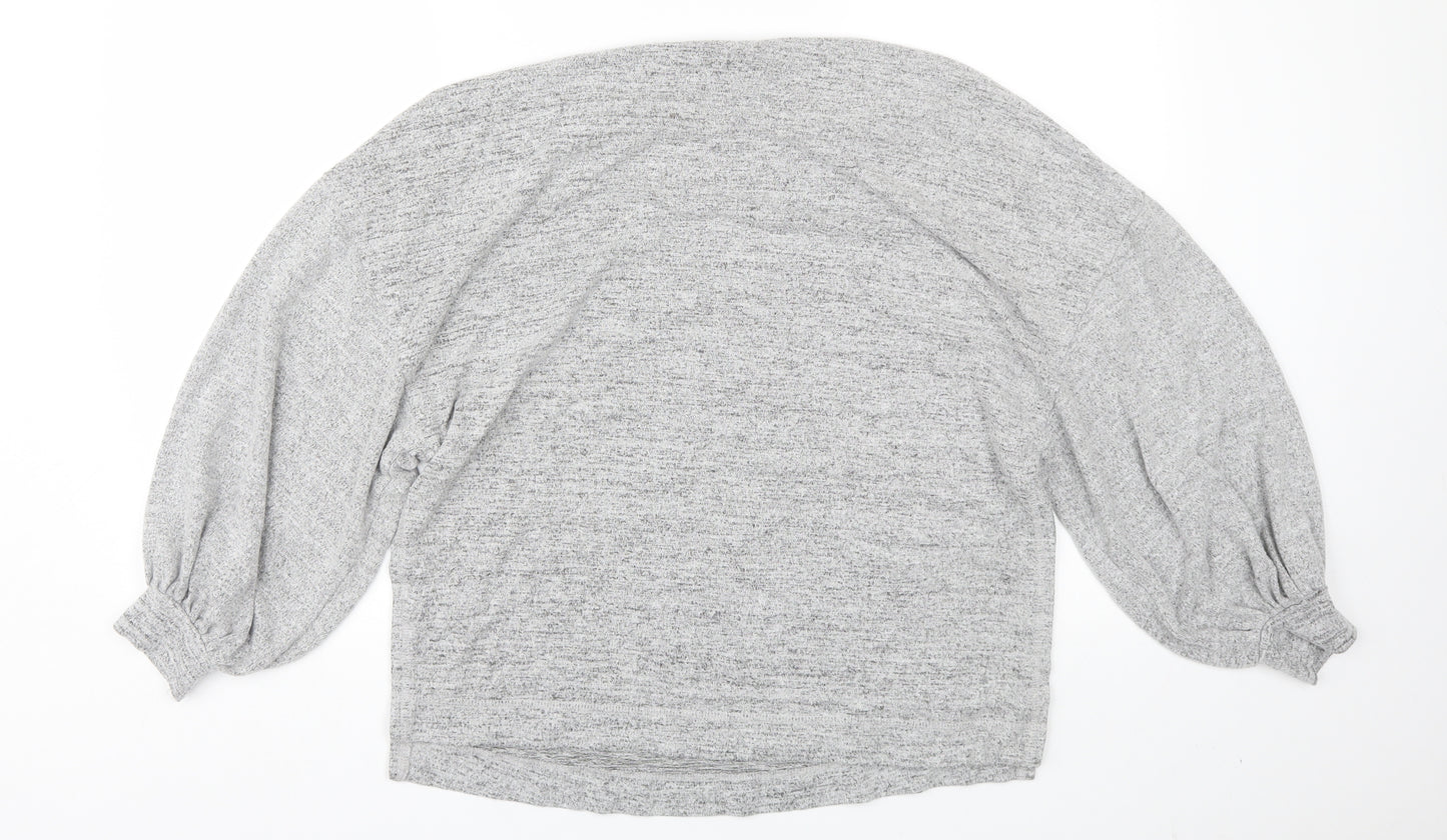 H&M Womens Grey   Pullover Jumper Size M