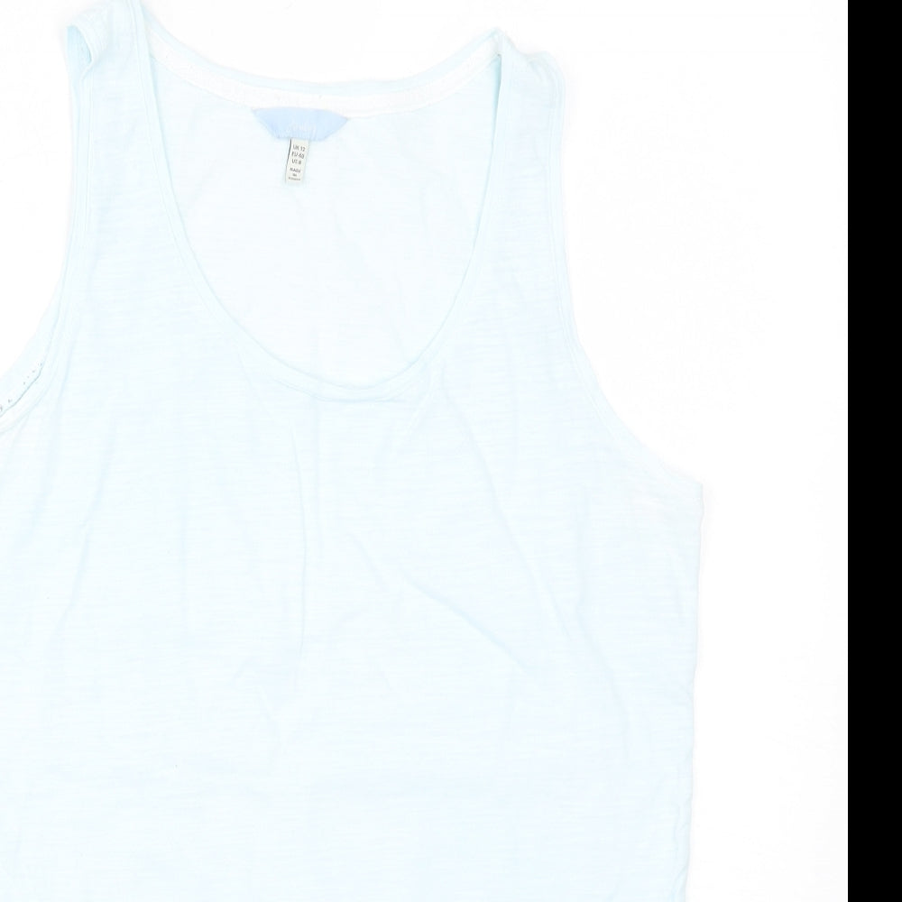 Joules Womens Blue   Basic Tank Size 12
